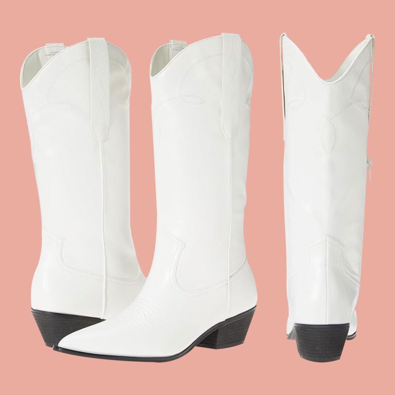 White Cowgirl Boots Are On Sale At Amazon Correct Now